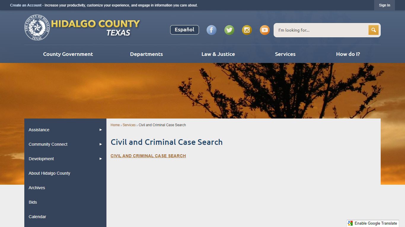 Civil and Criminal Case Search | Hidalgo County, TX ...